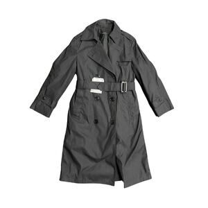 Garrison Collection Military Trench Coat Black Lined Army Women's Size 10S NWT